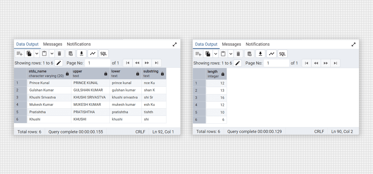 Alter column and update in Admin 4 (PostgreSQL).