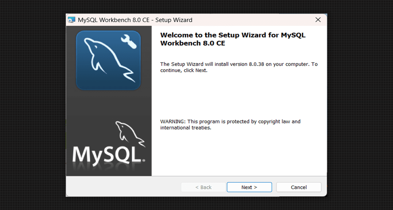 Setup for MySQL Workbench 8.0 CE